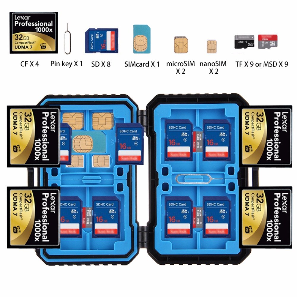 Boite de rangement étanche PULUZ pour 27 cartes mémoires