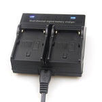 Chargeur double générique NP-F550 pour sony F970 F960 F770 F750 F570 FX1000E BC-V615,BC-V615A