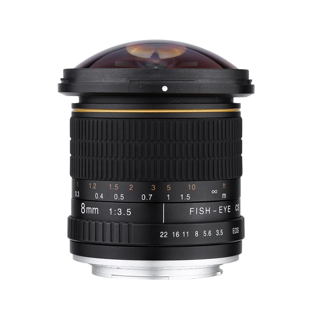 Fisheye 8mm F/3.5 pour Canon 1200D 760D 750D 700D 750D 600D 70D 60D 77D 80D