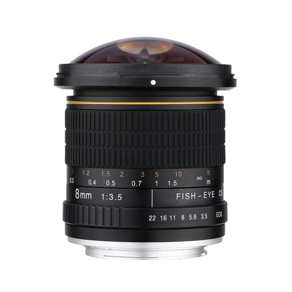 Fisheye 8mm F/3.5 pour Canon 1200D 760D 750D 700D 750D 600D 70D 60D 77D 80D