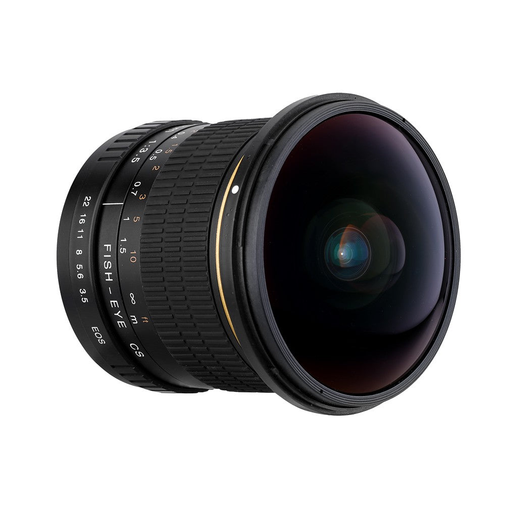 Fisheye 8mm F/3.5 pour Canon 1200D 760D 750D 700D 750D 600D 70D 60D 77D 80D