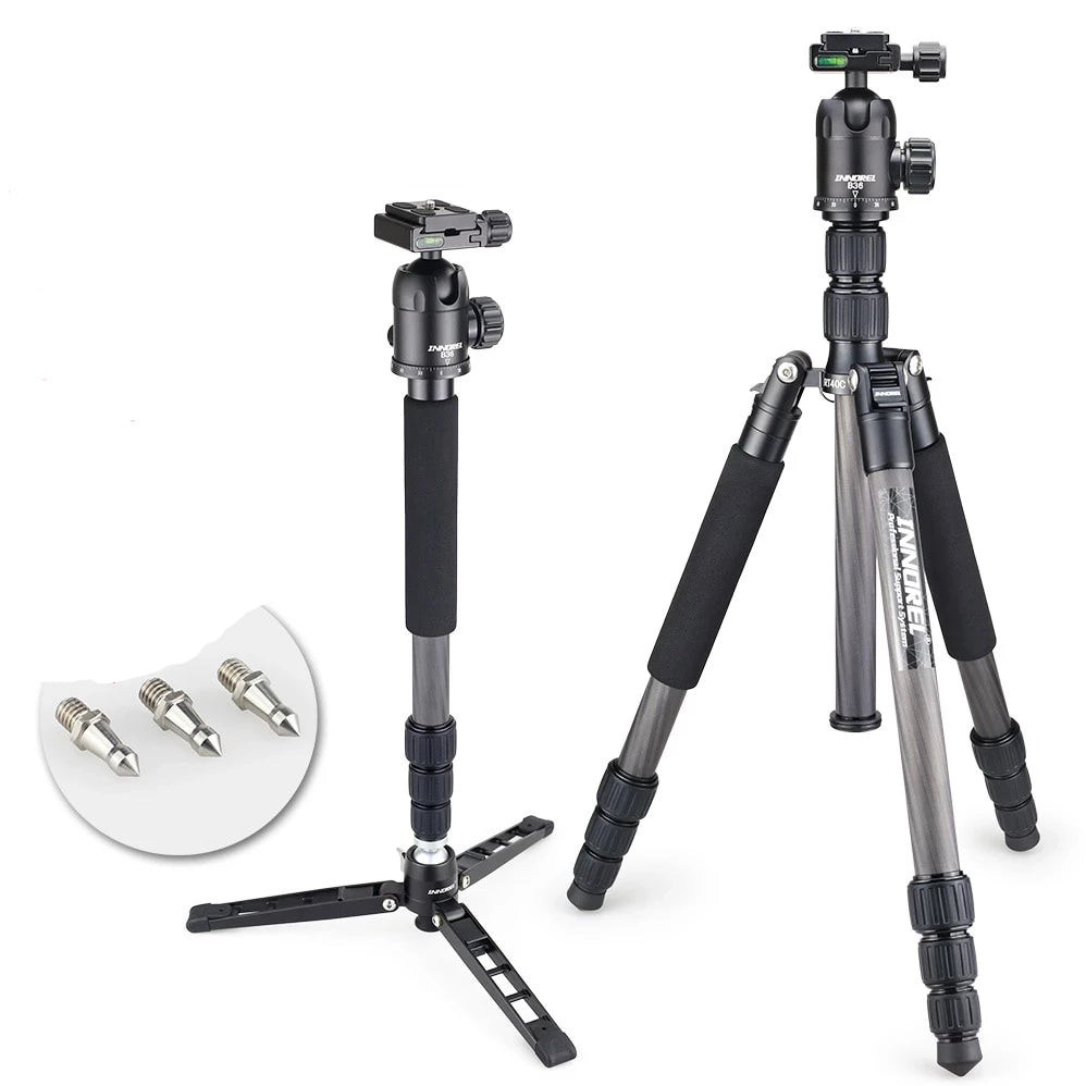 Trépied tripod professionnel Innorel RT40C 14kg 164 cm en fibre de carbone 1.38Kg