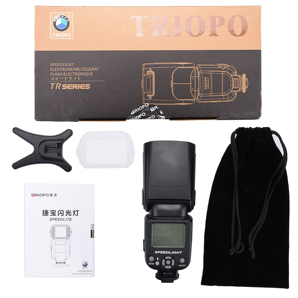 Flash speedlite Triopo TR-950 pour Fujifilm Olympus Nikon Canon