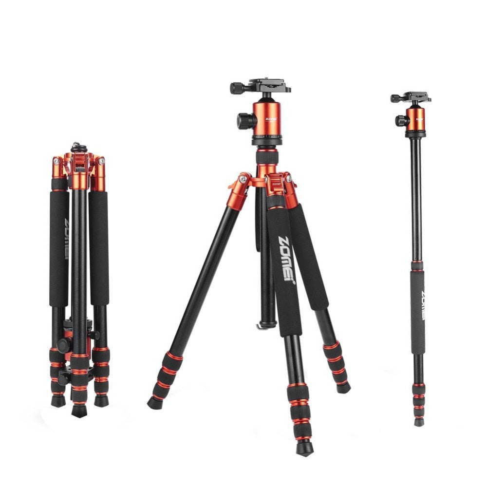 Trépied Monopod Zomei Z818 en aluminium de magnésium haute qualité 168cm