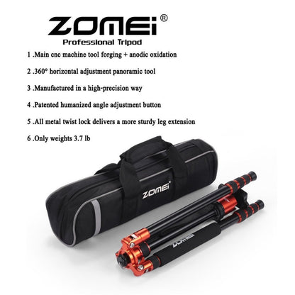Trépied Monopod Zomei Z818 en aluminium de magnésium haute qualité 168cm