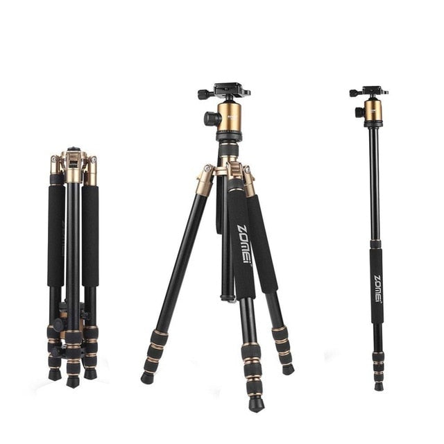 Trépied Monopod Zomei Z818 en aluminium de magnésium haute qualité 168cm