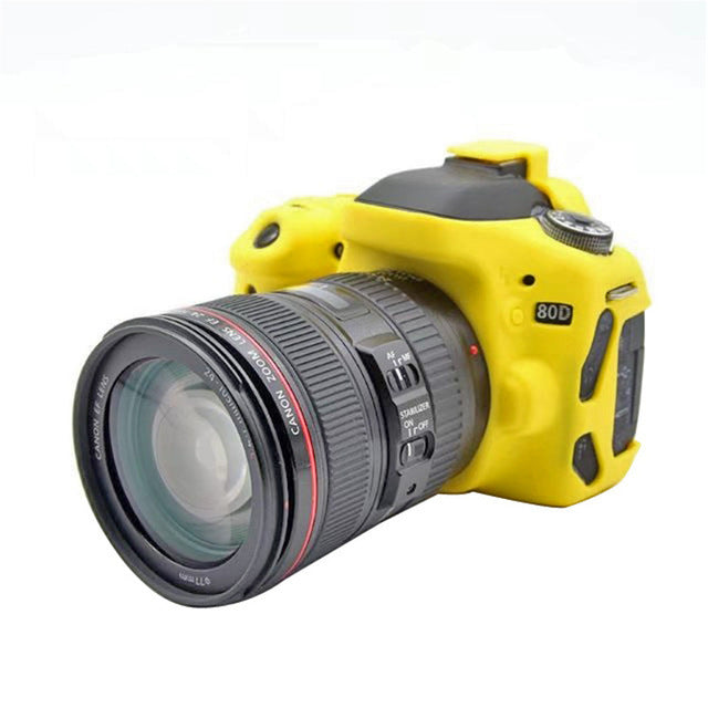 Housse silicone de protection anti-choc pour Canon 1300D 70D 80D 6D 5D3 5D4 5DSR