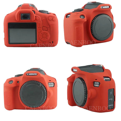 Housse silicone de protection anti-choc pour Canon 1300D 70D 80D 6D 5D3 5D4 5DSR