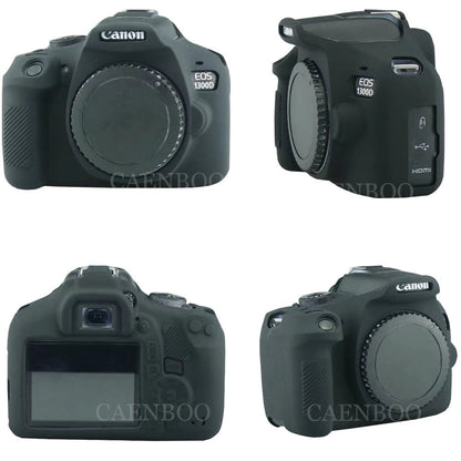 Housse silicone de protection anti-choc pour Canon 1300D 70D 80D 6D 5D3 5D4 5DSR