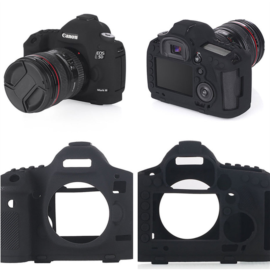 Housse silicone de protection anti-choc pour Canon 1300D 70D 80D 6D 5D3 5D4 5DSR