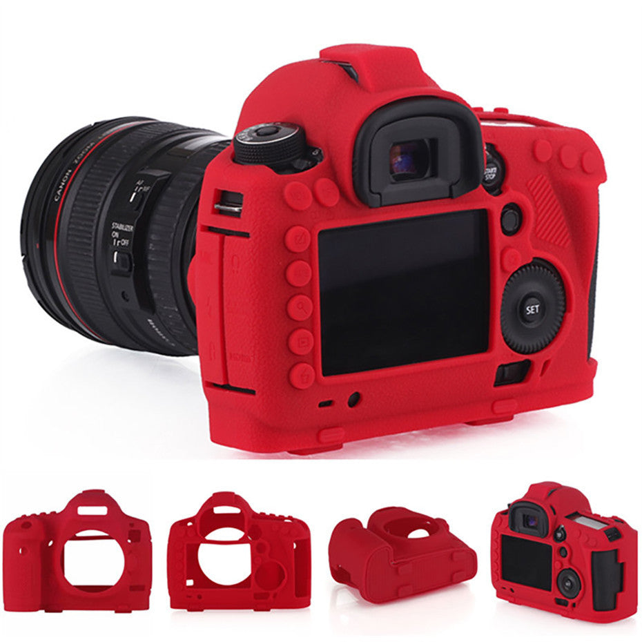 Housse silicone de protection anti-choc pour Canon 1300D 70D 80D 6D 5D3 5D4 5DSR