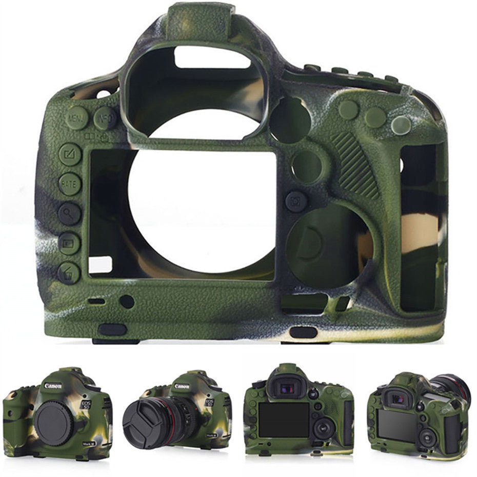 Housse silicone de protection anti-choc pour Canon 1300D 70D 80D 6D 5D3 5D4 5DSR