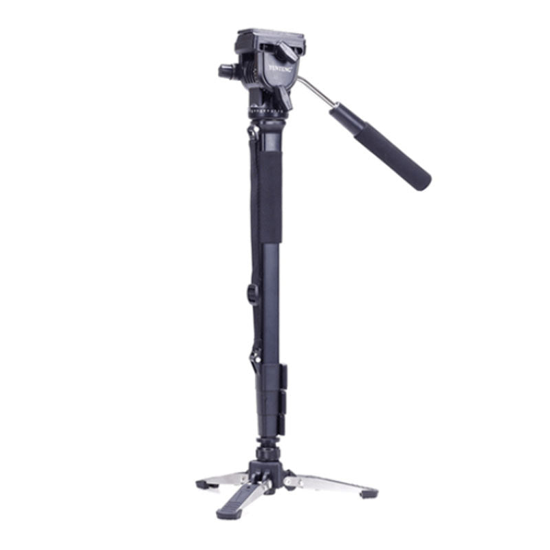 Monopod Yunteng VCT-288 1M48 3Kg + tète fluide + Support pour support reflex