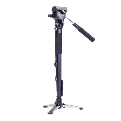 Monopod Yunteng VCT-288 1M48 3Kg + tète fluide + Support pour support reflex