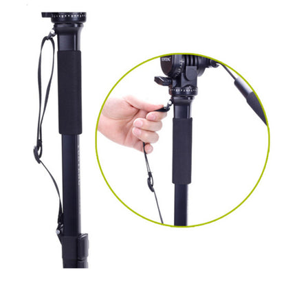 Monopod Yunteng VCT-288 1M48 3Kg + tète fluide + Support pour support reflex
