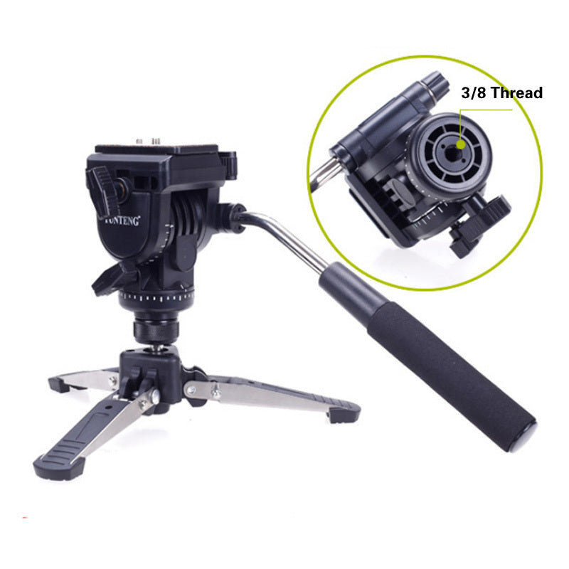 Monopod Yunteng VCT-288 1M48 3Kg + tète fluide + Support pour support reflex