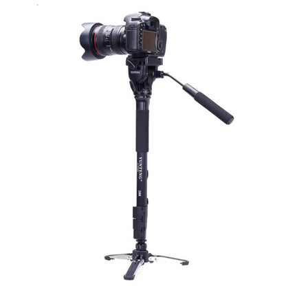 Monopod Yunteng VCT-288 1M48 3Kg + tète fluide + Support pour support reflex