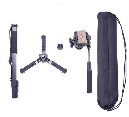 Monopod Yunteng VCT-288 1M48 3Kg + tète fluide + Support pour support reflex