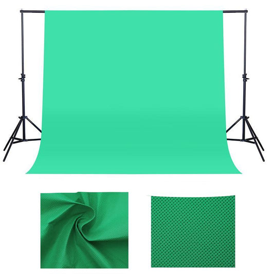 Décor fond de studio en tissu couleur uni vert- blanc- gris - noir