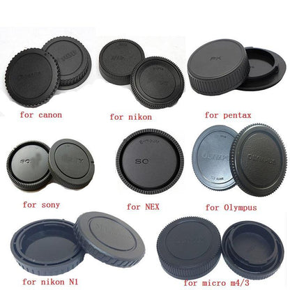 Bouchon avant arrière: Canon, Nikon, Sony a, Nex E, Pent, Olympus, M43, Nikon n1