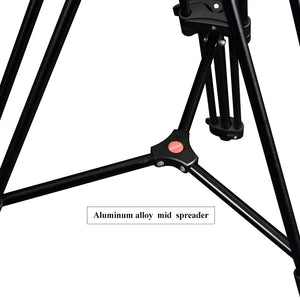 Trépied tripod professionnel Miliboo MTT601A 10kg 153 cm à tête panoramique en fibre de carbone