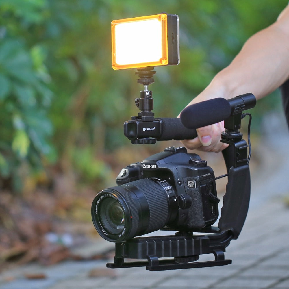 Steadicam universelle Mangrip tout reflex + LED et Micro