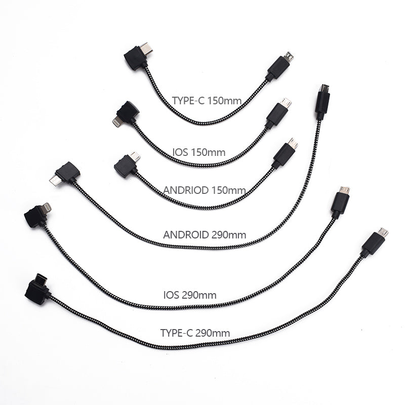Câble de connexion pour drone DJI Spark (IOS, android, micro usb)
