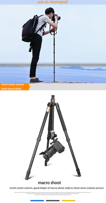 Trépied QHDT Q999H 156 cm 10kg rotation de la tête à 360°