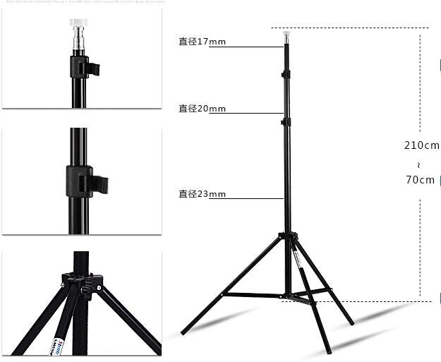 Kit éclairage LED Studio professionnel avec 8 LED 60 w + Adoucisseur x2 + trépied x2