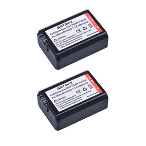 Chargeur double Batmax + 2 batteries génériques Batmax NP-FW50 pour sony a6500 A7 ...