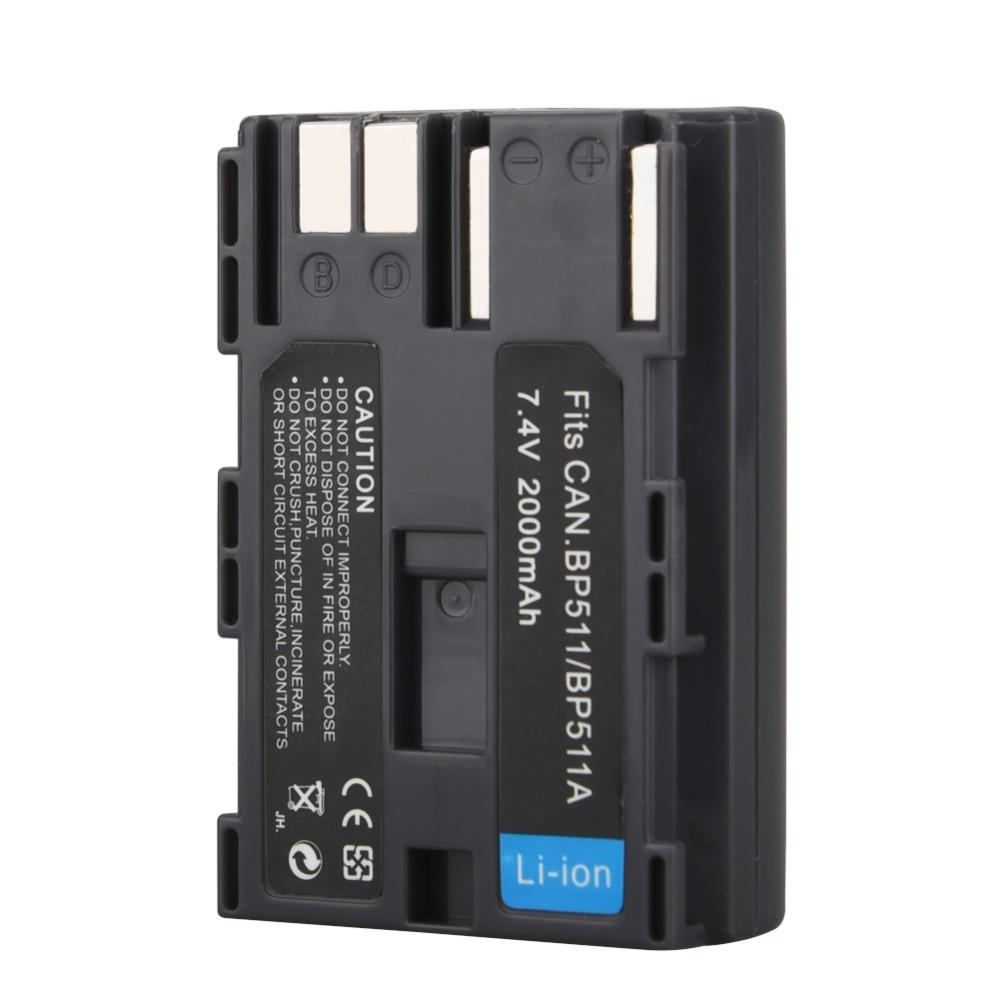 Batterie générique BP-511 BP511A pour canon EOS 40D 300D 5D 20D 30D 50D 10D G6