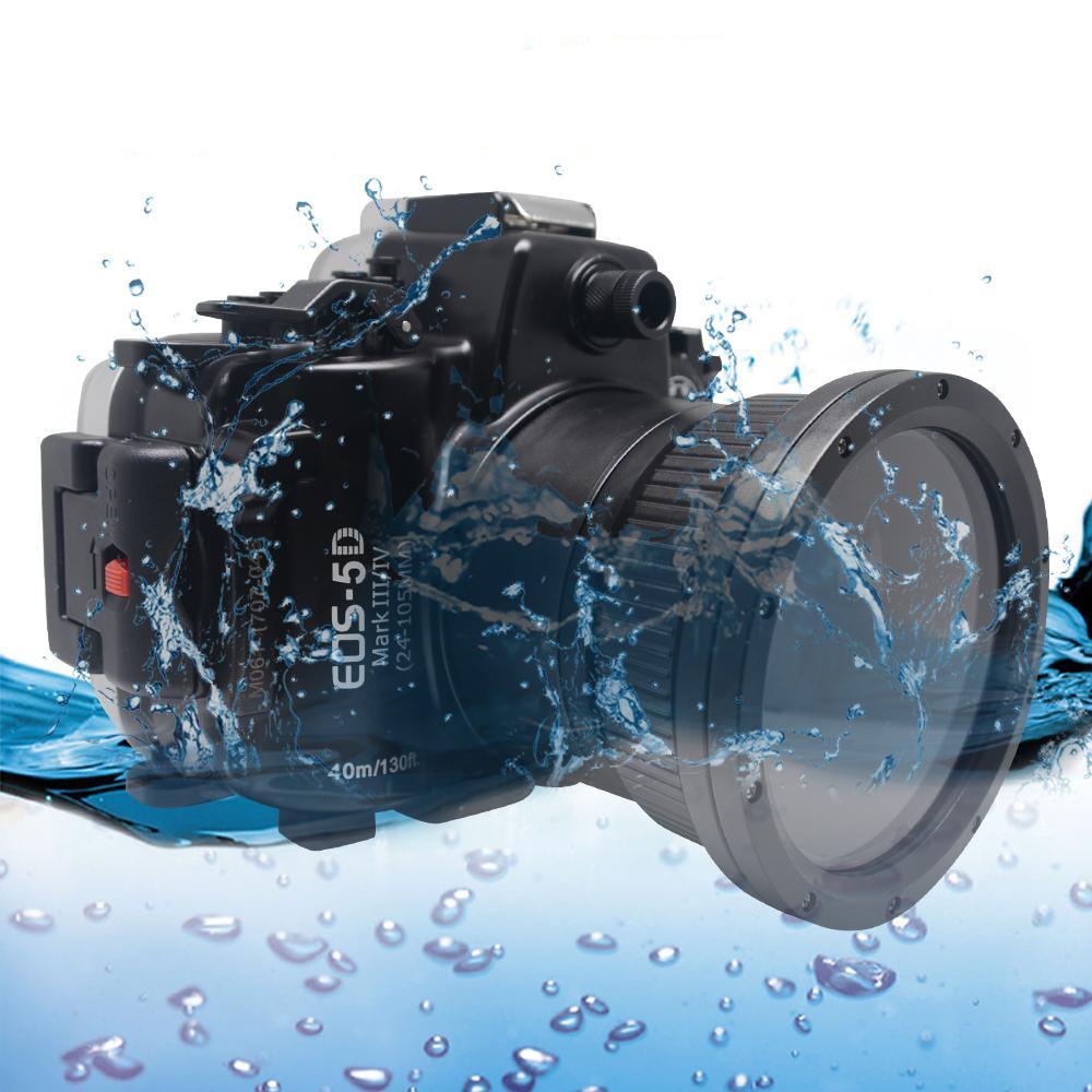 Caisson de plongé étanche Sea Frogs 40m pour Canon EOS 5D Mark III et IV + 24 105 mm