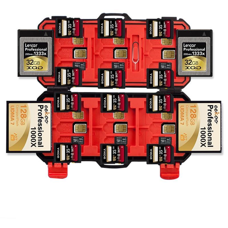 Boite de rangement pour carte mémoire RedXXXXL CF, SD...