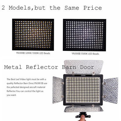 KIT 2 Panneaux LED YONGNUO YN300 III 5500K