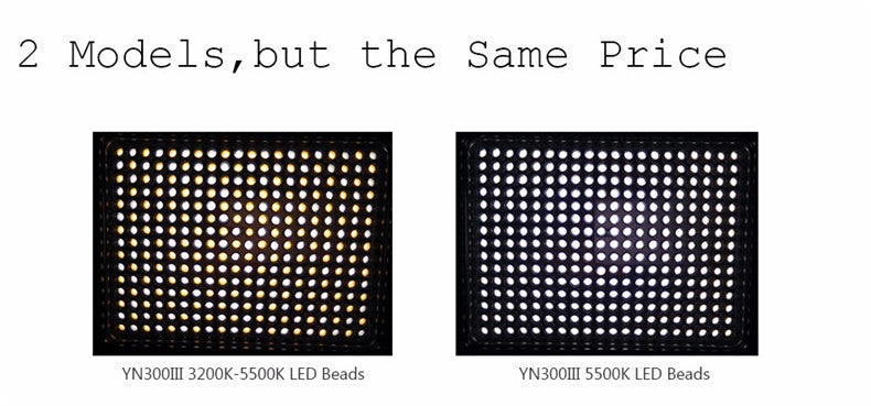 KIT 2 Panneaux LED YONGNUO YN300 III 5500K