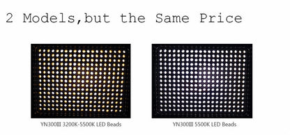 KIT 2 Panneaux LED YONGNUO YN300 III 5500K