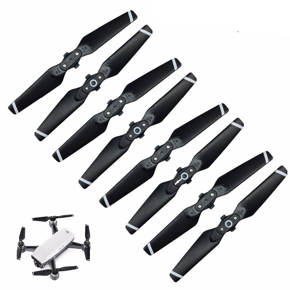 4 paires d'hélices à déploiement rapide pour drone DJI Spark