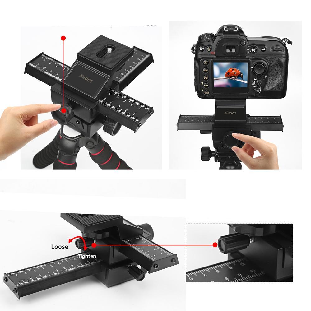 Slider SHOOT XT-360 pour la photo et la video Macro monture standard 1/4"