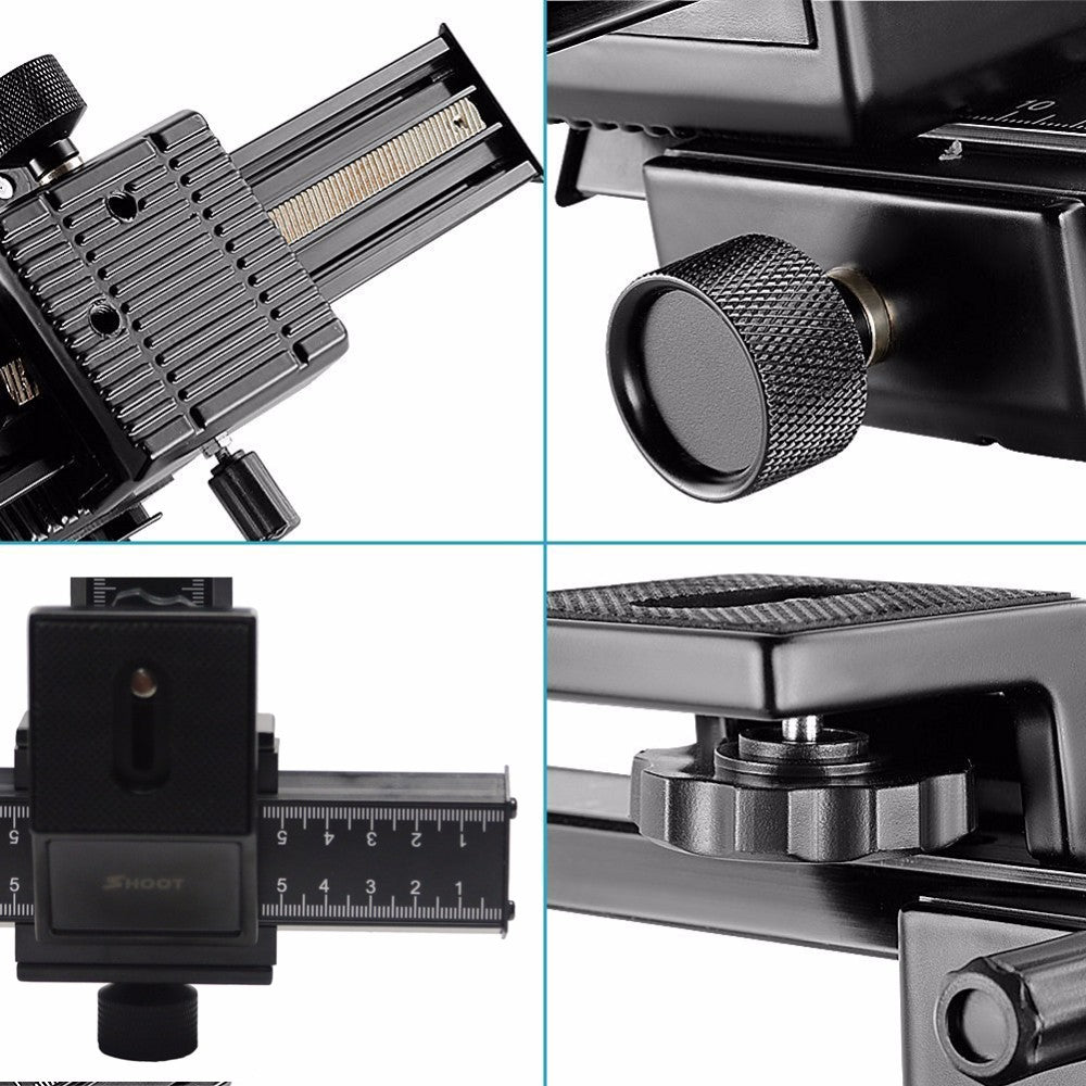 Slider SHOOT XT-360 pour la photo et la video Macro monture standard 1/4"