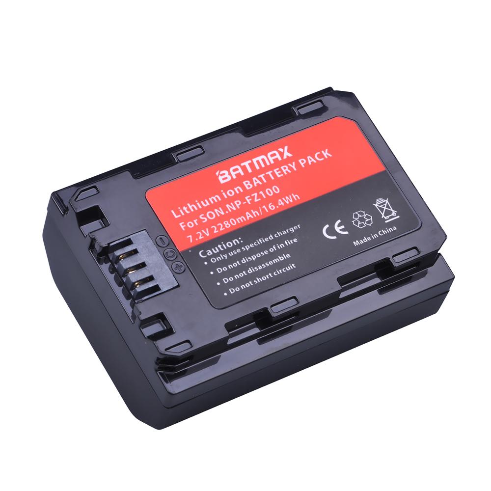 Batteries Batmax haute qualité NP-FZ100 pour Sony a9, a7R III, a7 III...