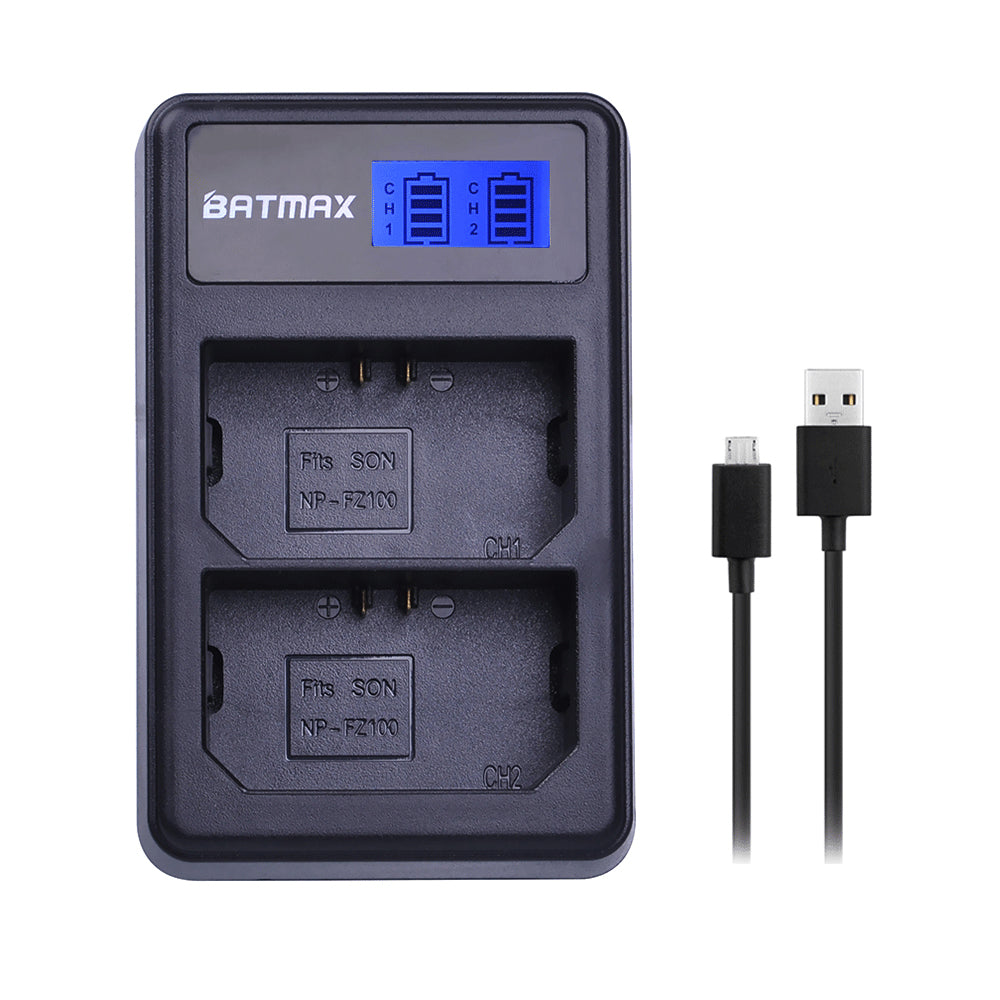 Chargeur double Batmax NP-FZ100  pour SONY A7III A9 A7R III