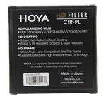 Filtre Hoya HD CPL 58mm 67mm 72mm 77mm 82mm