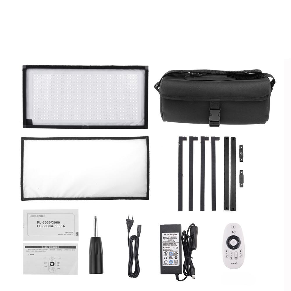 Panneau de 448 LED Samtian FL-3060A modulable + télécommande + diffuseur