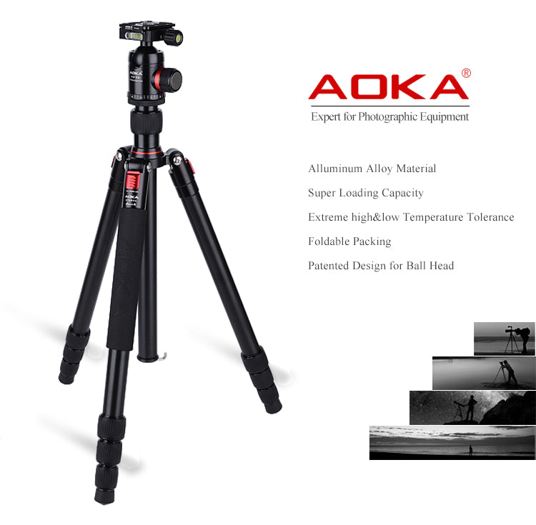 Trépied AOKA  KT284AL 2 en 1 tripod et monopod 14kg max 154cm