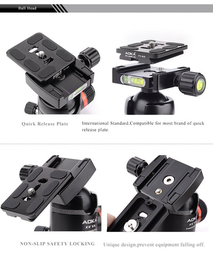 Trépied AOKA  KT284AL 2 en 1 tripod et monopod 14kg max 154cm