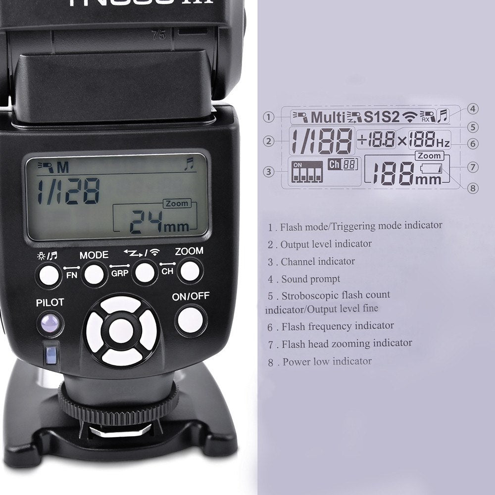 Flash Yongnuo Speedlite YN-560 III pour Canon 400D 600D 70D 6D, Nikon D800 D750...