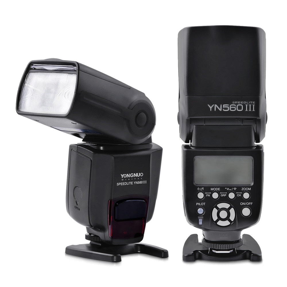Flash Yongnuo Speedlite YN-560 III pour Canon 400D 600D 70D 6D, Nikon D800 D750...