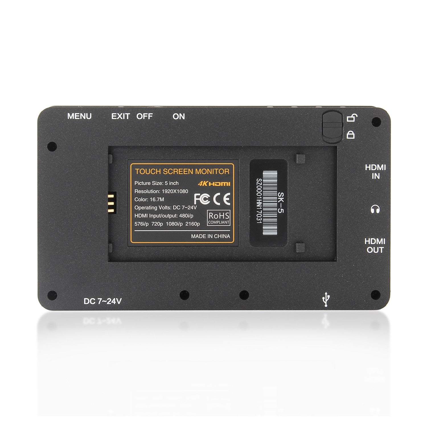 Moniteur LCD tactile Sokani SK-5 4K HDMI pour Sony Canon DJI Zhiyun Crane...