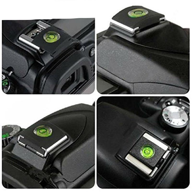 Set of 4 flash slot protector covers with universal spirit level