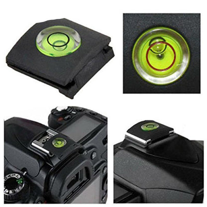 Set of 4 flash slot protector covers with universal spirit level